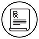 Prescription Black Outline icon