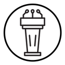 Press conference icon