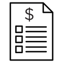 Price list icon