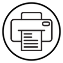 Print Black Outline icon