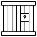 Prison Bars Keyhole icon