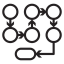 Process, method, step, procedure or workflow icon
