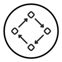 Process, method, step, procedure or workflow icon