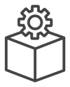 Product development Black Outline icon