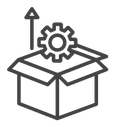 Product management Black Outline icon