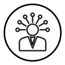Productive man icon