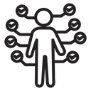 Productive man icon