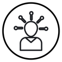 Productive man icon