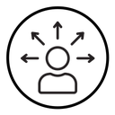 Productive man icon