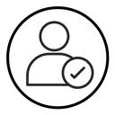 Profile check icon