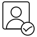 Profile check icon
