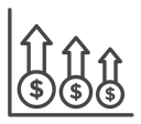 Profit growth icon