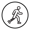 Prosthetic leg icon