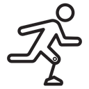 Prosthetic leg icon