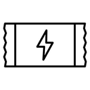 Protein bar Black Outline icon