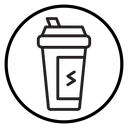 Protein Shake Shaker Bottle icon