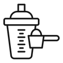 Protein shaker icon