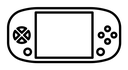 PSP black outline icon