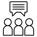 Public Opinion Speech Bubble icon