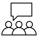 Public Opinion Speech Bubble icon