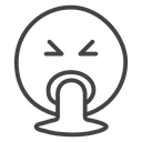 Puking emoji icon