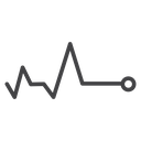 Pulse Black Outline icon