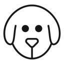 Puppy face icon