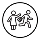 Purse snatcher icon
