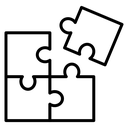 Puzzle pieces 2 icon