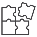 Puzzle pieces icon