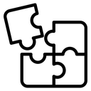 Puzzle pieces 2 icon