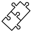 Puzzle pieces icon