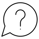 Question Mark Speech Bubble icon