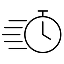 Quick Stopwatch Motion Lines icon