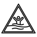 Quicksand and Mud Danger Sign icon