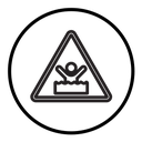 Quicksand and Mud Danger Sign icon