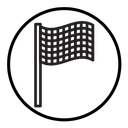 Race flag icon