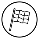 Racing flag icon