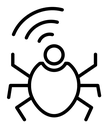 Radio spy bug icon