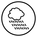 Rain Black Outline icon