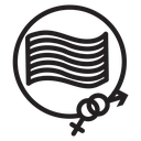 Rainbow LGBT flag icon