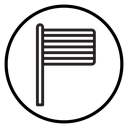Rainbow LGBT flag icon