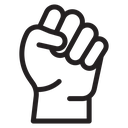Raised fists icon