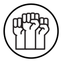 Raised fists icon