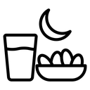 Ramadan breakfast icon