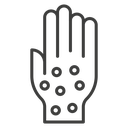 Rash hand icon