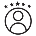 Rating employee icon