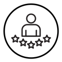 Rating employee icon