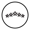 Rating star icon