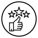 Rating star icon